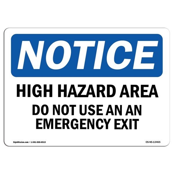 OSHA Notice, 18" Height, Peel And Stick Wall Graphic, 18" x 12", Portrait, High Fuel Sign